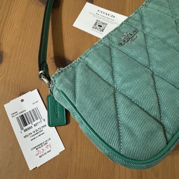NWT ❤️ Coach Nolita 19 Sv/Ivy/Green - Picture 7 of 9